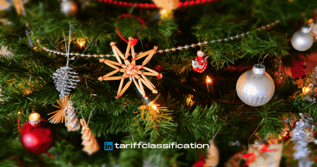 How to do tariff classification of Christmas article?