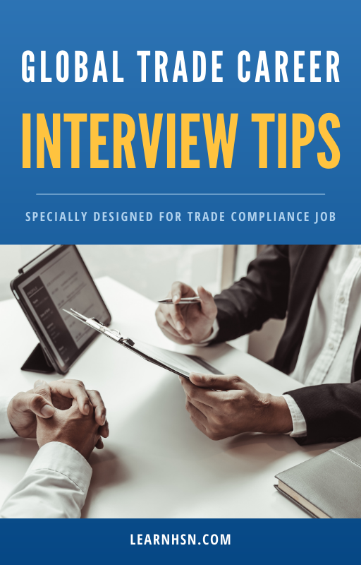 Global Trade Career Interview Tips.